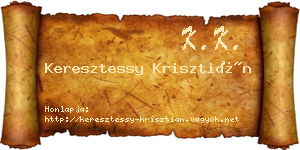 Keresztessy Krisztián névjegykártya