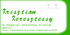 krisztian keresztessy business card